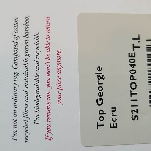 Nwt! Sezane Georgie top white - Picture 6 of 8